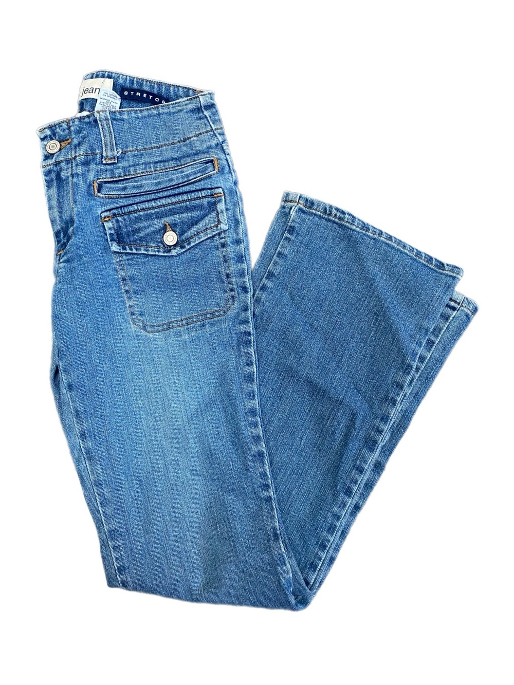 GAP Light Blue Wide-Leg Jeans with Front Pocket Flap